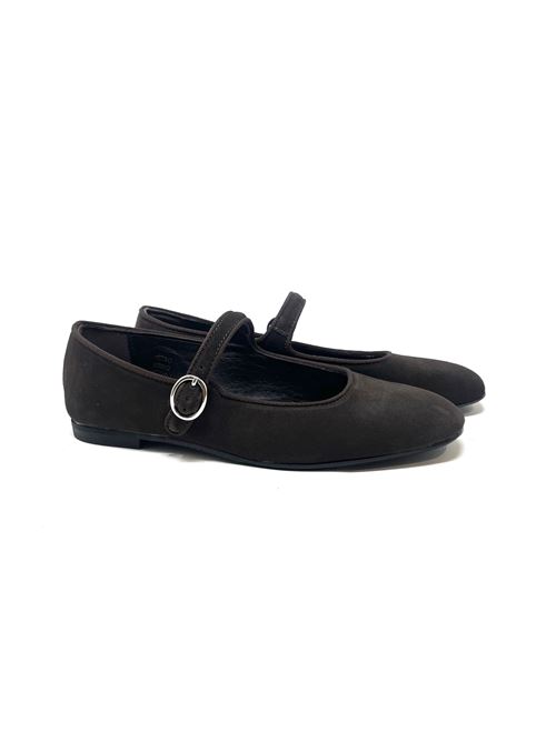 Ballerina donna con cinturino IL LACCIO | 5050CAMOSCIOT.MORO